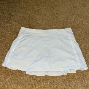 White lululemon pace rival skirt size 2